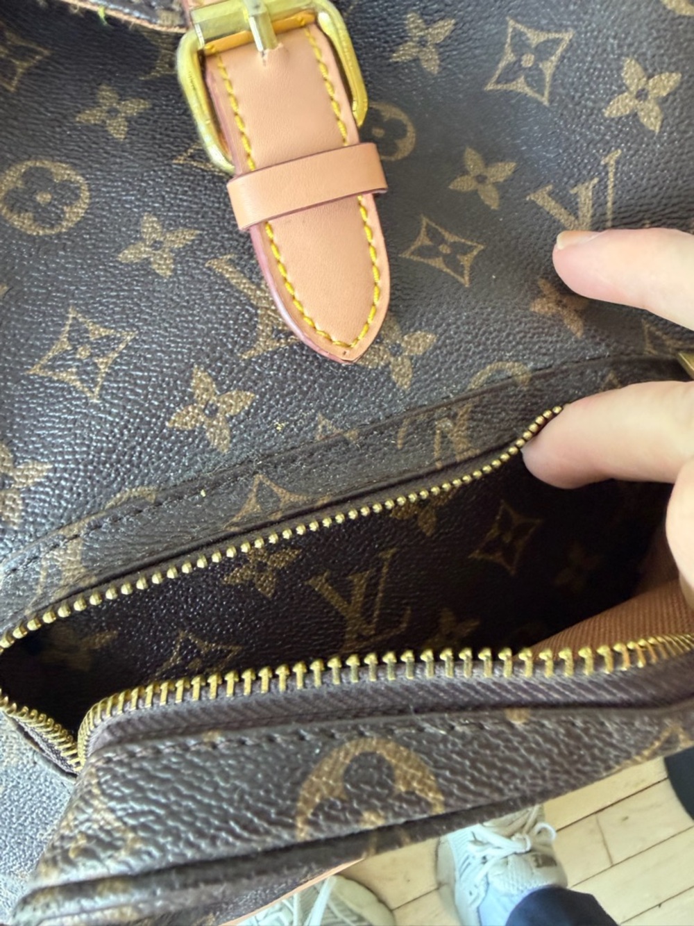 Louis Vuitton Brown Monogram Canvas Backpack with Vachetta Trim - Picture 4 of 16